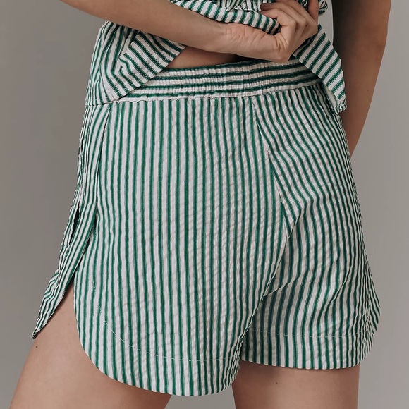Anthropologie WAYF Seersucker Shorts - Picture 3 of 5